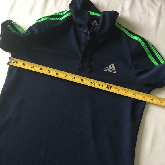 Adidas Short Sleeve Athletic Polo Shirt YMD - Picture 5 of 8